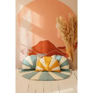 Children's linen sun carpet Moi Mili "Waves at the Ocean Beach" image-3