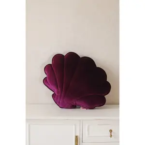 Velvet pillow Moi Mili Plum Pearl image-0