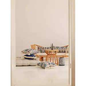 Cuscino con frange Moi Mili "Iris bleu à Istanbul" image-1