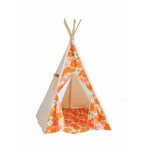 Kindertipi Moi Mili "Pique-nique avec des fleurs" image-0