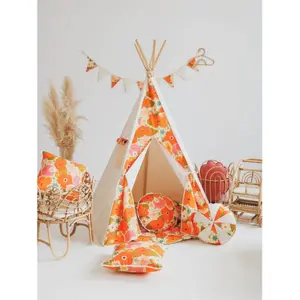 Kindertipi Moi Mili "Pique-nique avec des fleurs" image-1