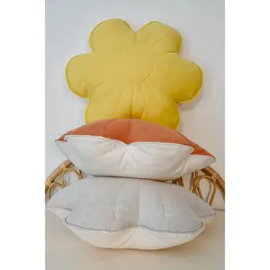 Coussin en velours fleuri Moi Mili Sunflower image-1
