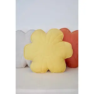 Coussin en velours fleuri Moi Mili Sunflower image-2