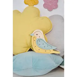 Coussin en velours fleuri Moi Mili Sunflower image-4
