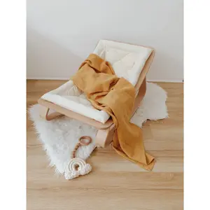 Baby muslin Blanket Moi Mili Ochre image-0