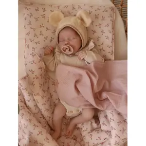 Baby muslin Blanket Moi Mili Baby pink image-0