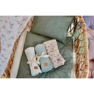 Baby muslin Blanket Moi Mili Cream image-2