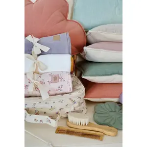 Baby muslin Blanket Moi Mili Cream image-3