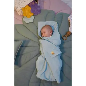 Baby muslin Blanket Moi Mili Cream image-4