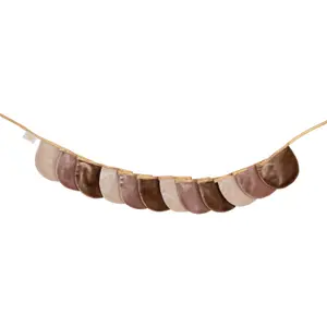 Velvet garland with half-moons Moi Mili Beige Pearl image-0