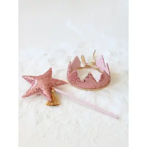 Fairy crown and magic wand Moi Mili Pink Sequins image-0