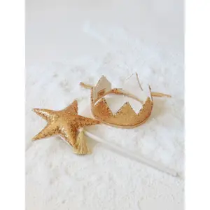 Fairy crown and magic wand Moi Mili Gold Sequins image-0
