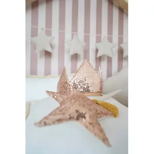 Imagination games: crown and magic wand Moi Mili Rose Gold Sequins image-0
