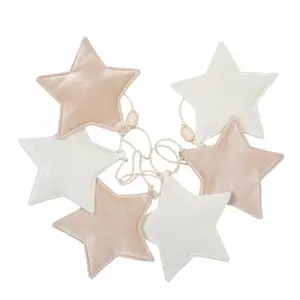 Velvet garland with stars Moi Mili Beige Dust image-0