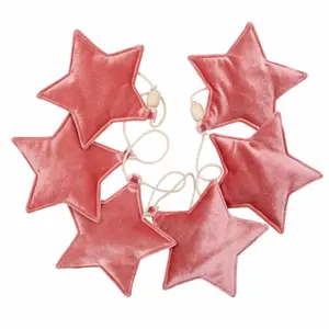 Velvet garland with stars Moi Mili Marsala Dust image-0