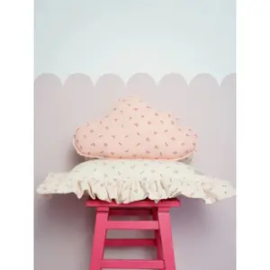 Cuscino a nuvola in mussola Moi Mili Pink Forget-me-not image-1