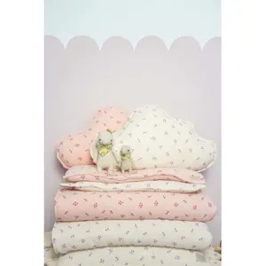 Couverture en mousseline bébé Moi Mili Pink Forget-me-not image-2