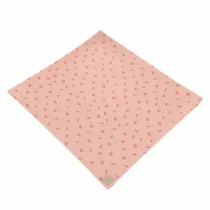 Baby muslin swaddling blanket Moi Mili Pink Forget-me-not image-1