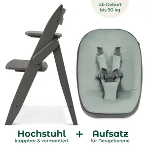 2-in-1 high chair for newborns Moji Yippy image-1