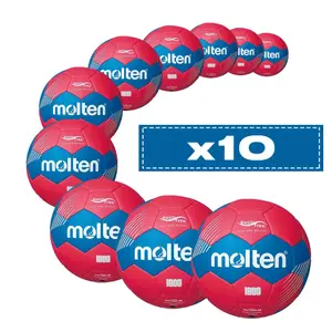 Set of 10 Resin-Free Handball Balls Molten HXF1800 image-0