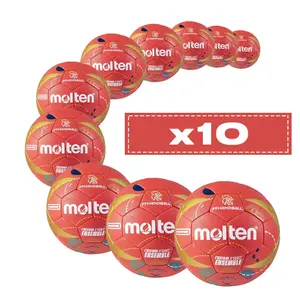 Set of 10 Handball Balls Molten HX3400