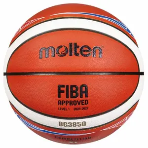 thumbnail image 2 of Molten BG3850 FIBA Basketball - Synthetic Leather, Available In Sizes 5, 6, And 7 2 of 4
