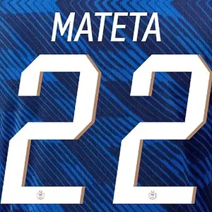 Flocage Zuhause Frankreich Coupe du Monde MATETA #22 2026