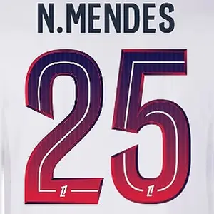 Flocage weg PSG Ligue 1 N.MENDES #25 2026/27