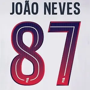 Flocage weg PSG Ligue 1 JOÃO NEVES #87 2026/27