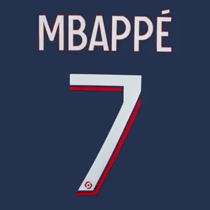 Flocage home PSG Ligue 1 MBAPPÉ #7 2023/24 image-0