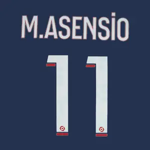 Flocage home PSG Ligue 1 M.ASENSIO #11 2023/24 image-0