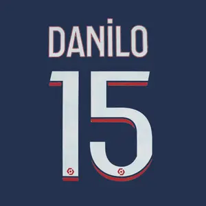 Flocage home PSG Ligue 1 DANILO #15 2023/24 image-0