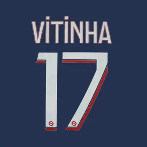 Flocage home PSG Ligue 1 VITINHA #17 2023/24 image-0