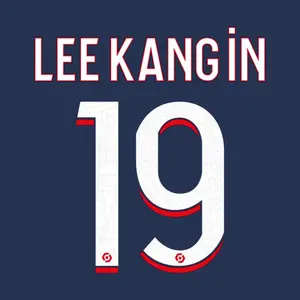 Flocage home PSG Ligue 1 LEE KANG IN #19 2023/24 image-0