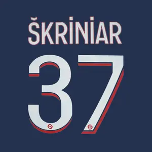 Flocage home PSG Ligue 1 SKRINIAR #37 2023/24 image-0