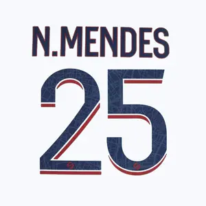 Flocking away PSG Ligue 1 N. MENDES #25 2023/24