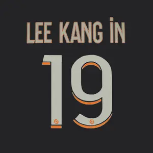 Third PSG shirt printing Ligue 1 LEE KANG IN #19 2023/24 image-0