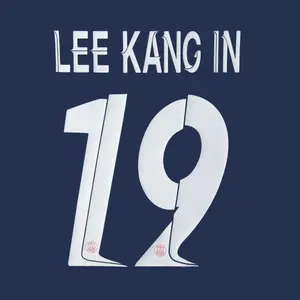 Beflockung home PSG Ligue des Champions LEE KANG IN #19 2023/24 image-0