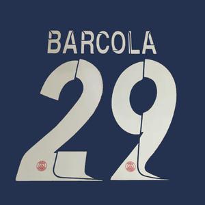 Beflockung home PSG Ligue des Champions BARCOLA #29 2023/24 image-0