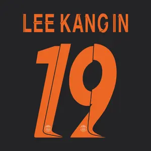 Third flock PSG Ligue des Champions LEE KANG IN #19 2023/24 image-0