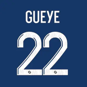 Flocage away / third OM Ligue 1 GUEYE #22 2023/24