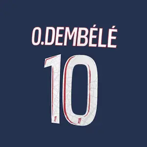 Flocking home PSG Ligue 1 O.DEMBÉLÉ #10 2024/25 image-0