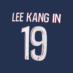 Flocking home PSG Ligue 1 LEE KANG IN #19 2024/25 image-0