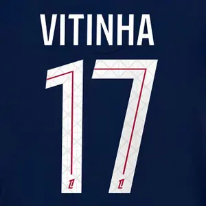 PSG home kit printing Ligue 1 VITINHA #17 2025/26