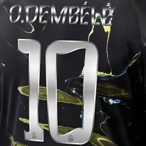Flocage fifth PSG Ligue des Champions O.DEMBELE #10 2025/26