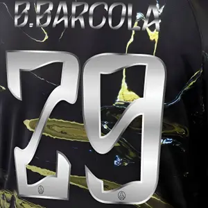 Flocage fifth PSG Ligue des Champions B.BARCOLA #29 2025/26