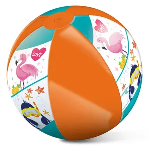 Inflatable baby Ball with pink flamingos/animals Mondo image-0