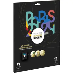 Jeux éducatifs Kit découverte album + 2 Médailles Monnaie De Paris JO 2024