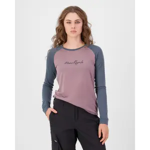 Women's Merino Raglan Long Sleeve Icon T-Shirt Mons Royale image-1