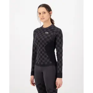 Women's Long Sleeve Merino Wool T-Shirt Mons Royale Ascender image-1